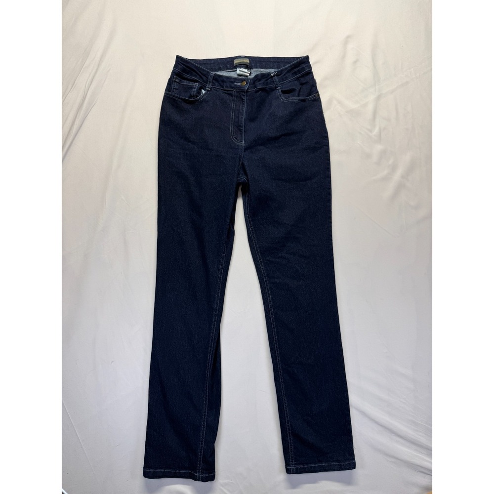 Apparel Collection Jeans women's RegularBlue Dark Wash Denim Cotton Straight Leg